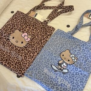 💟HelloKitty 豹紋帆布袋：圖片 4