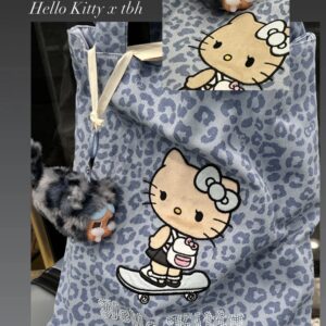 💟HelloKitty 豹紋帆布袋：圖片 3
