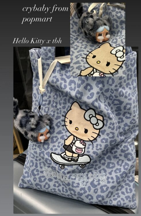 💟HelloKitty 豹紋帆布袋