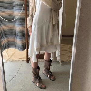 羊皮中筒露趾羅馬靴：圖片 2
