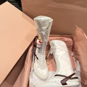 拼接綁帶羊皮馬丁長靴：圖片 10