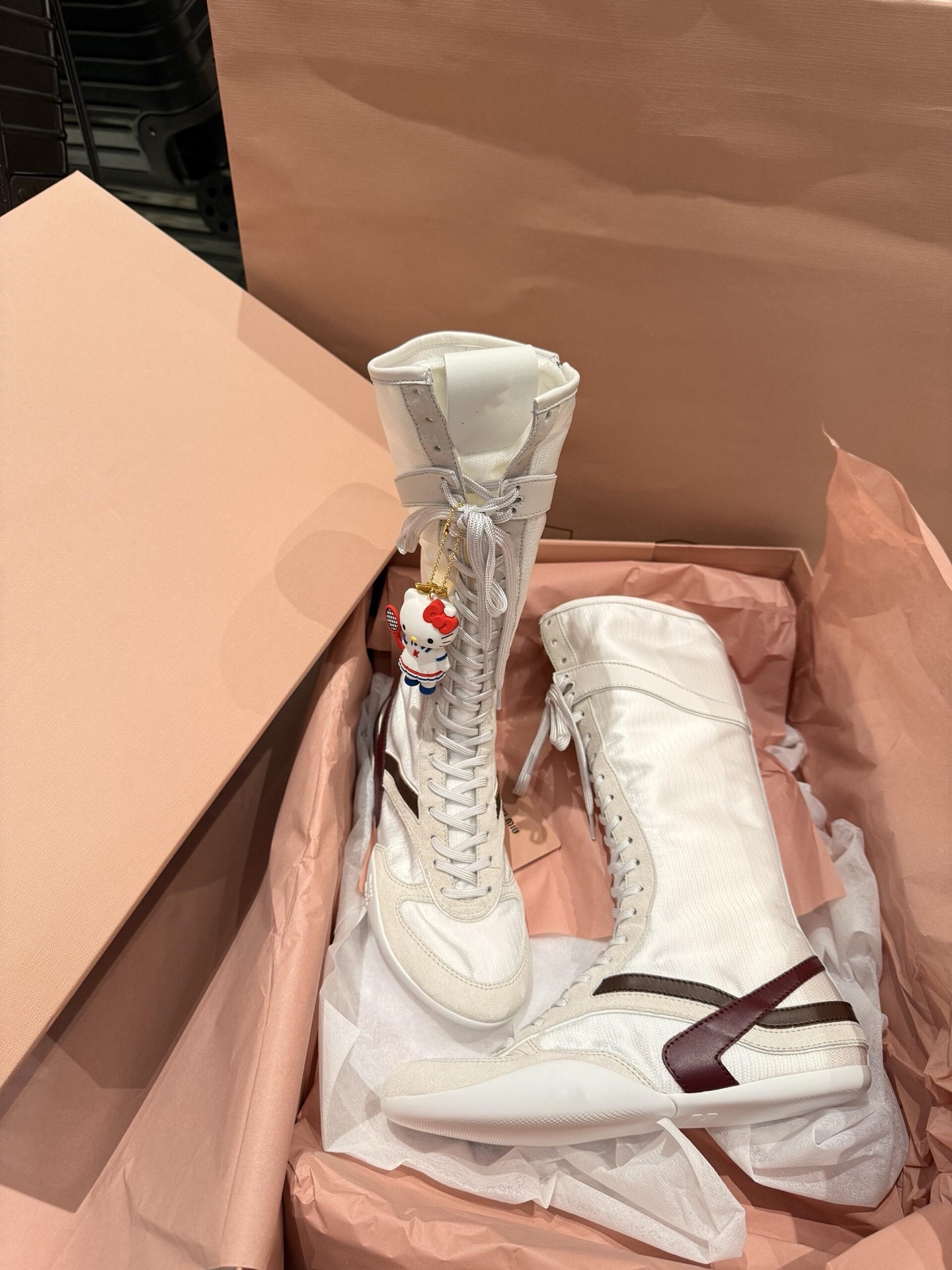 拼接綁帶羊皮馬丁長靴：圖片 10