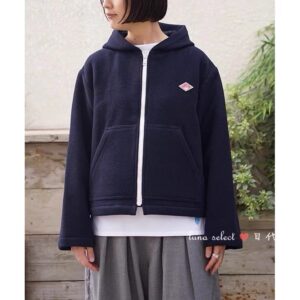 2025年冬季新品✨ Danton拉鍊連帽毛呢絨外套：圖片 2