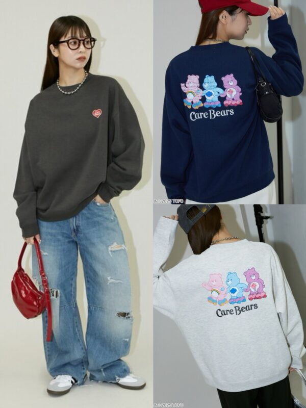 2026年早春新品✨ PUBLUX CareBears 愛心小熊圓領套頭長袖衛衣
