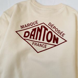 ◼️2025年秋冬新品✨ Danton前刺繡瓦片後印花長袖衛衣：圖片 7