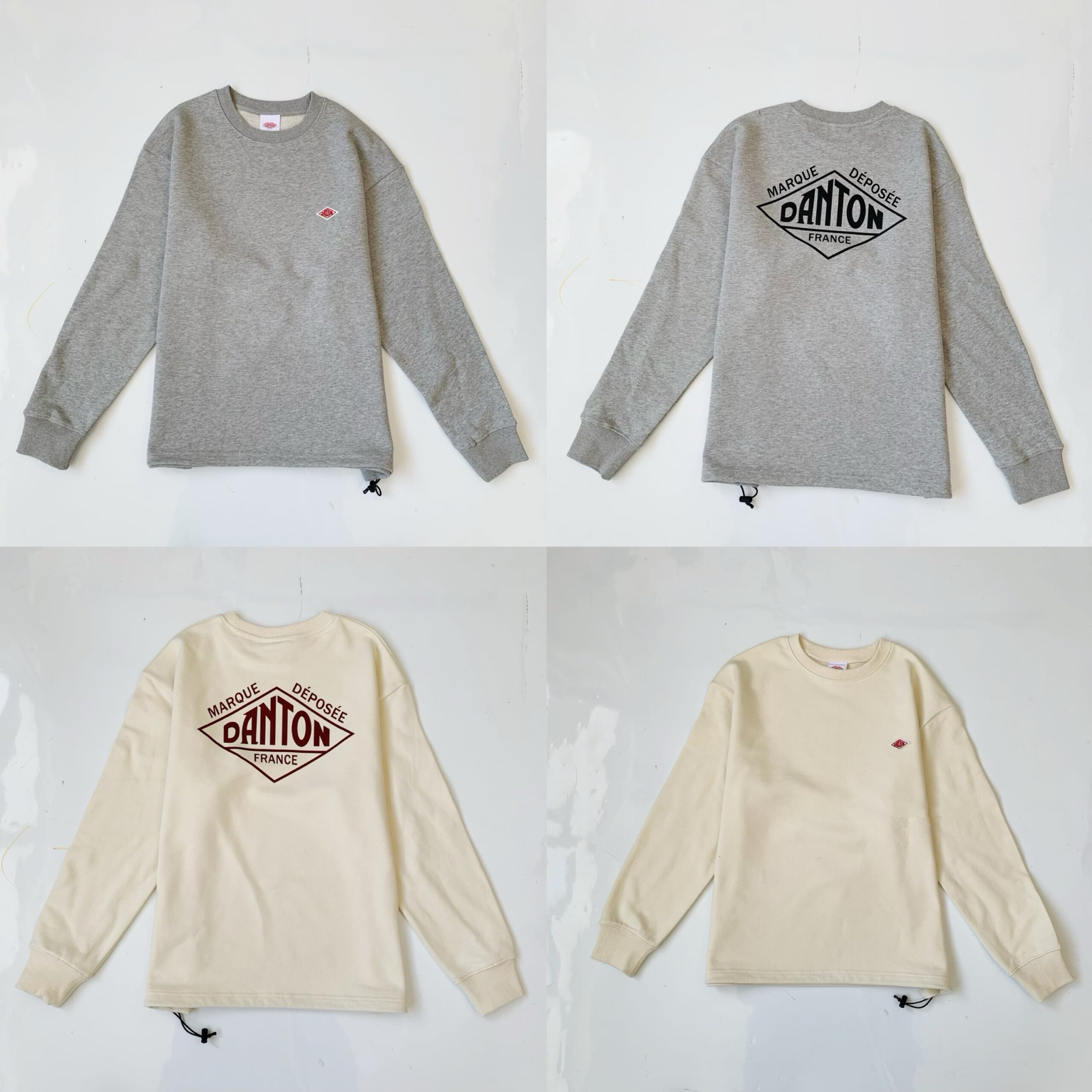 ◼️2025年秋冬新品✨ Danton前刺繡瓦片後印花長袖衛衣：圖片 2
