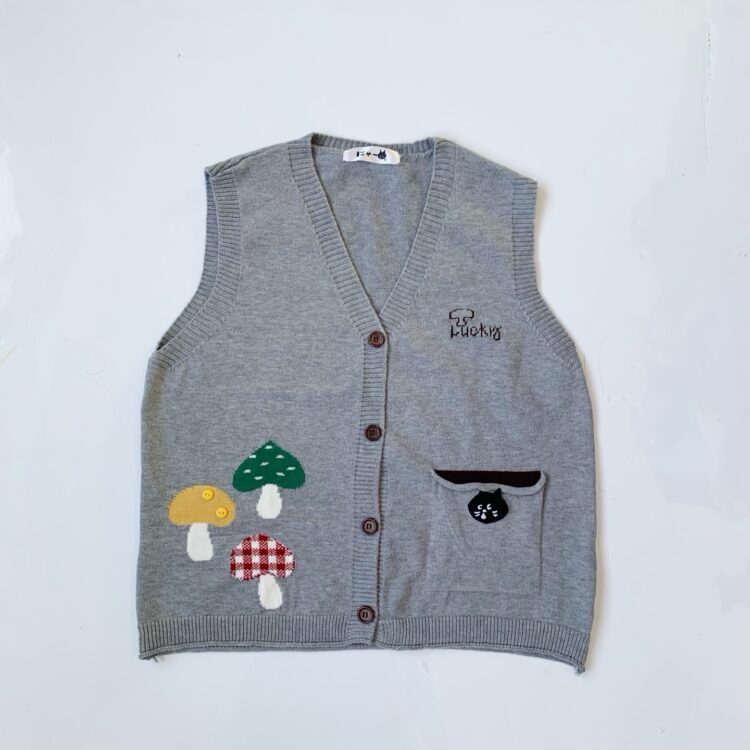 2025秋冬新品✨nenet貓貓蘑菇針織背心
