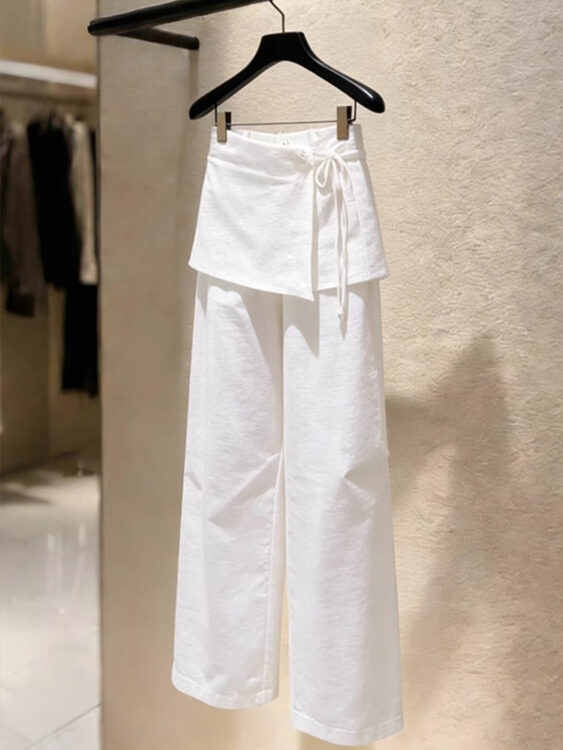 🩷chic 新裝! 顯瘦慵懶風闊腿褲