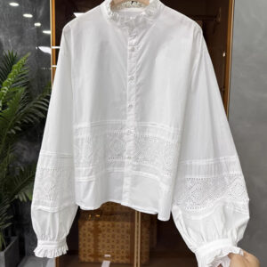 🩷chic 春秋新裝! 鬆身款刺繡長袖綿恤衫