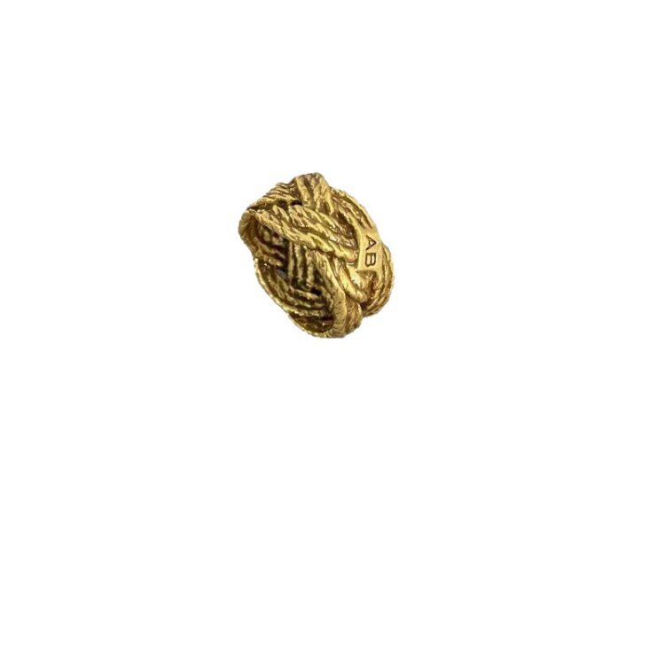 小眾復古金屬麥穗編織戒指