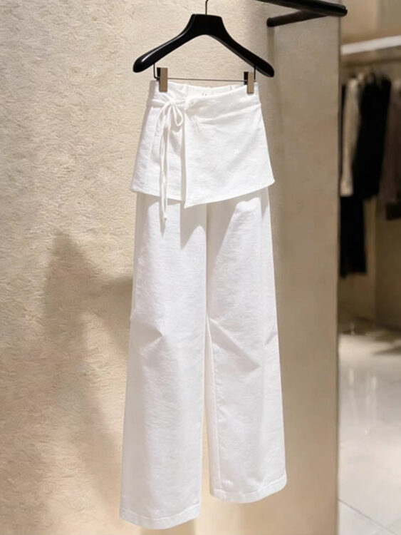 🩷chic 新裝! 顯瘦慵懶風闊腿褲
