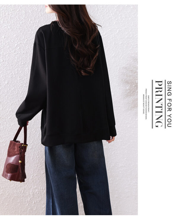 PLUS SIZE💗 大碼春裝雙斜袋顯瘦衛衣