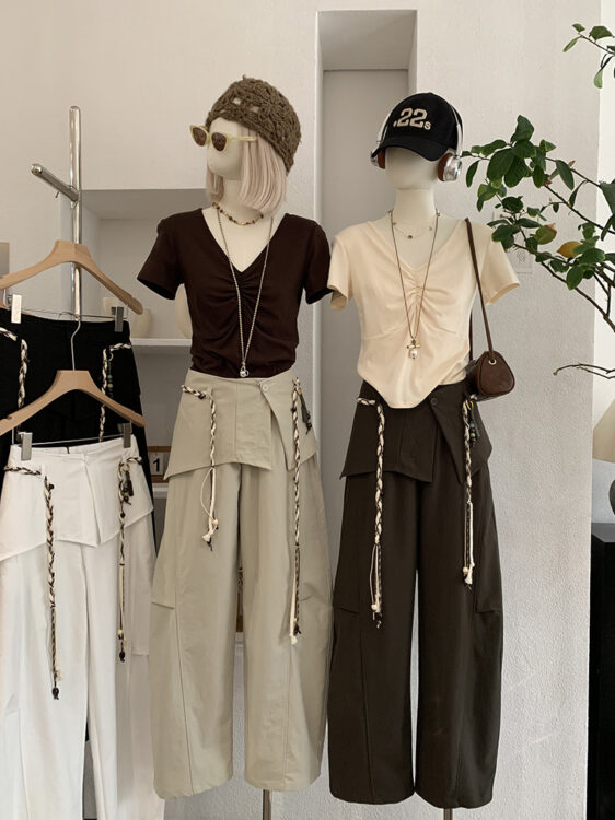 🩷chic 新裝! 今季大熱設計遮肚仔高腰直腳褲