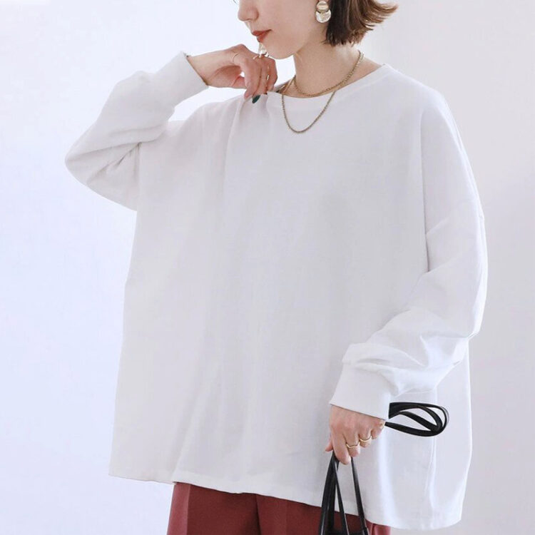 🩷chic 春秋新裝! 寬鬆棉質大版條紋衛衣