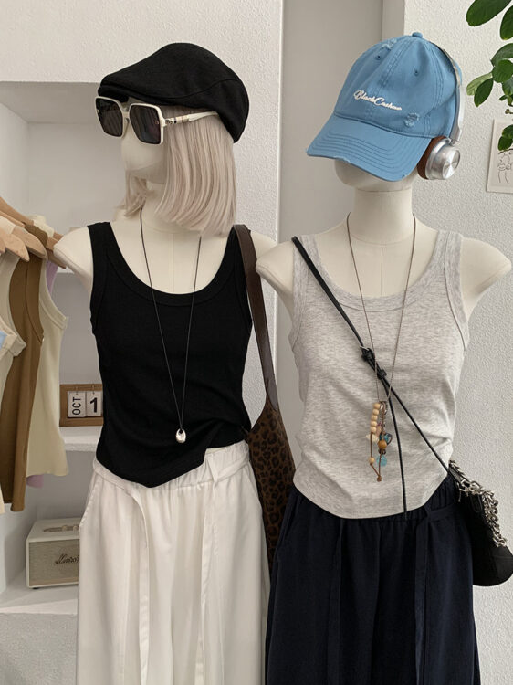🩷chic 新裝! 螺紋棉吊帶背心