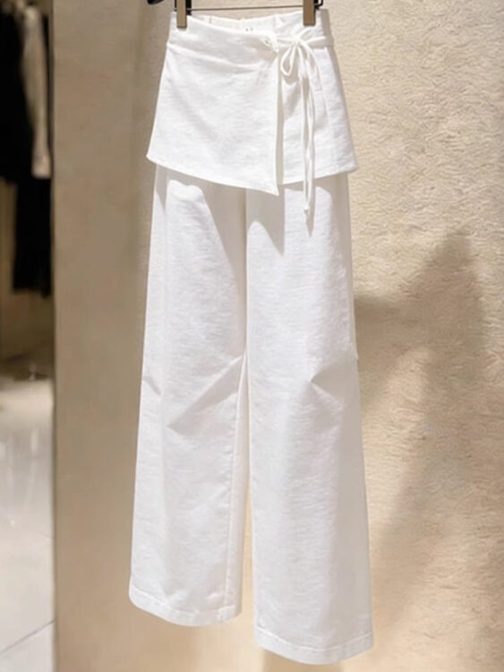 🩷chic 新裝! 顯瘦慵懶風闊腿褲