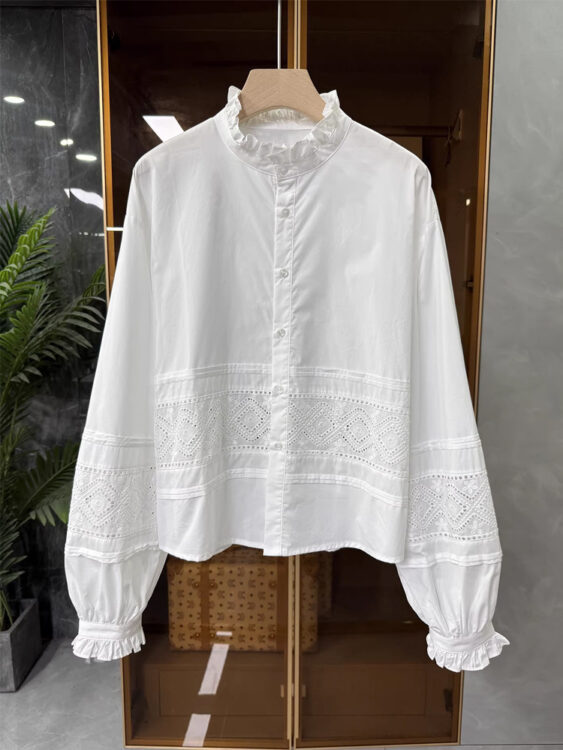 🩷chic 春秋新裝! 鬆身款刺繡長袖綿恤衫