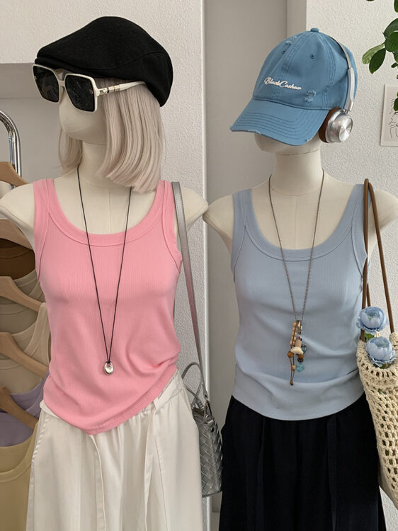 🩷chic 新裝! 螺紋棉吊帶背心