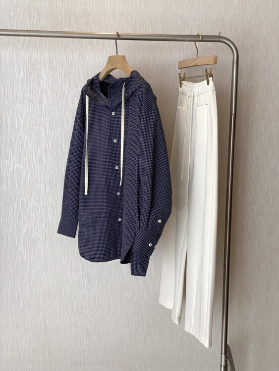 🩷chic 春秋新裝! 品質一絕格紋連帽恤衫外套