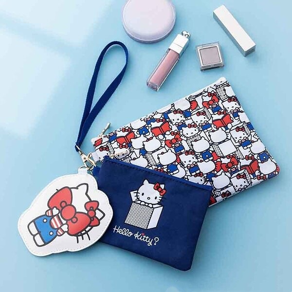 日本[雜誌附錄]Kitty隨身收納包三件套