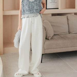 🩷chic 春秋新裝! 日本垂感闊腿彎刀褲：圖片 15