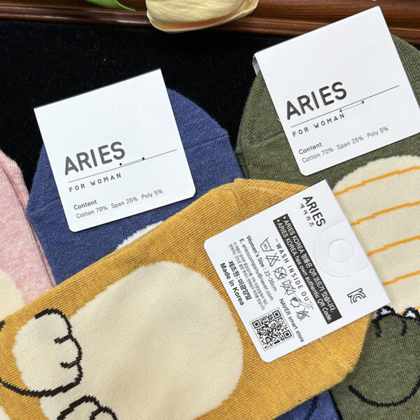 韓國🇰🇷Aries立體卡通動物短筒襪[有優質防滑脫膠] (4對/一套)