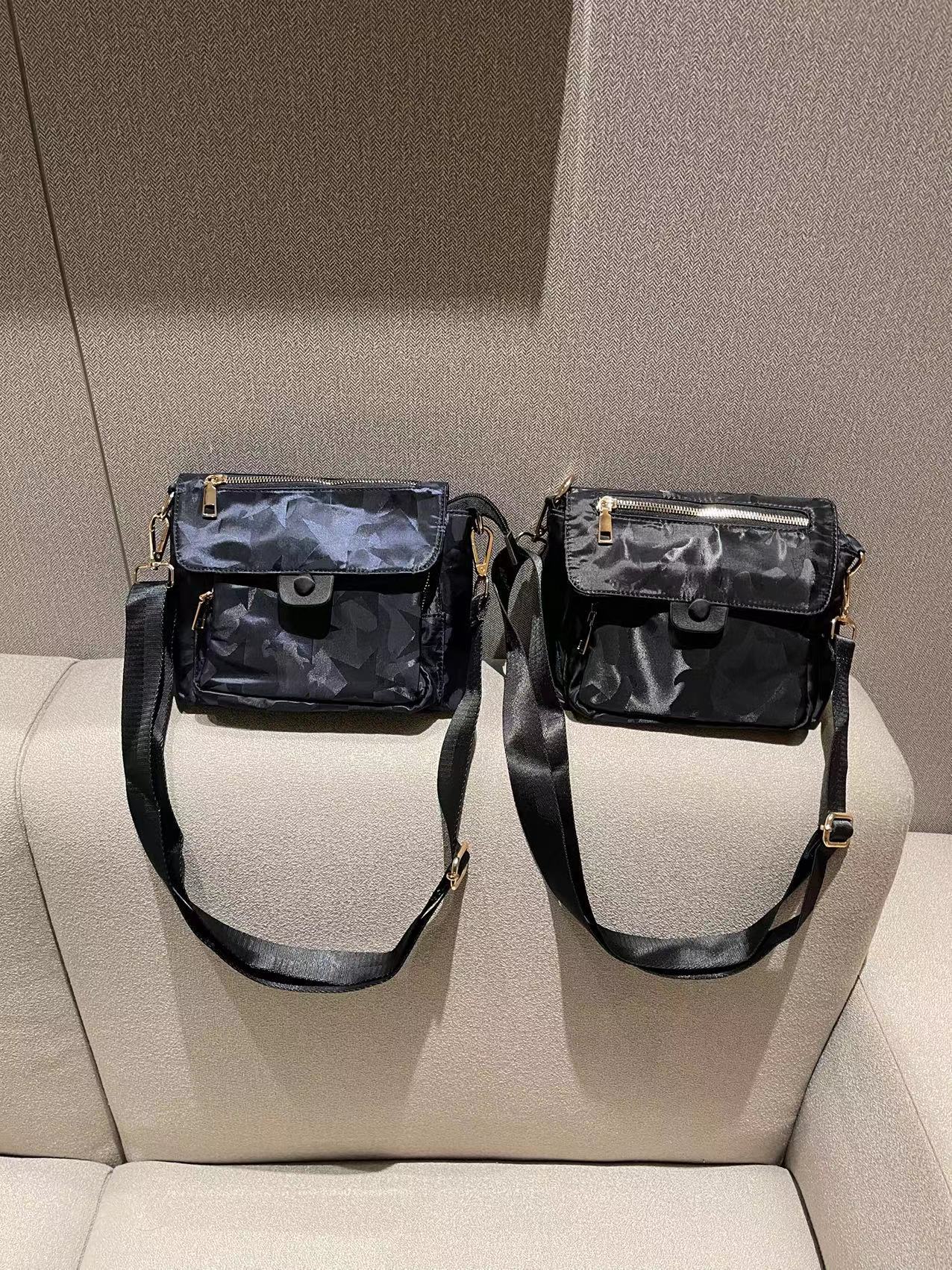 簡約多夾層郵差斜孭袋：圖片 2
