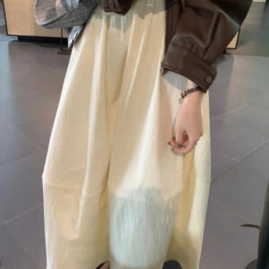 🩷chic 春秋新裝! 簡約百搭橡筋腰氣球半截裙：圖片 8