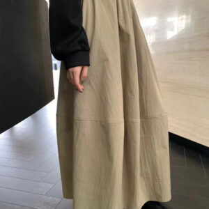 🩷chic 春秋新裝! 簡約百搭橡筋腰氣球半截裙：圖片 6