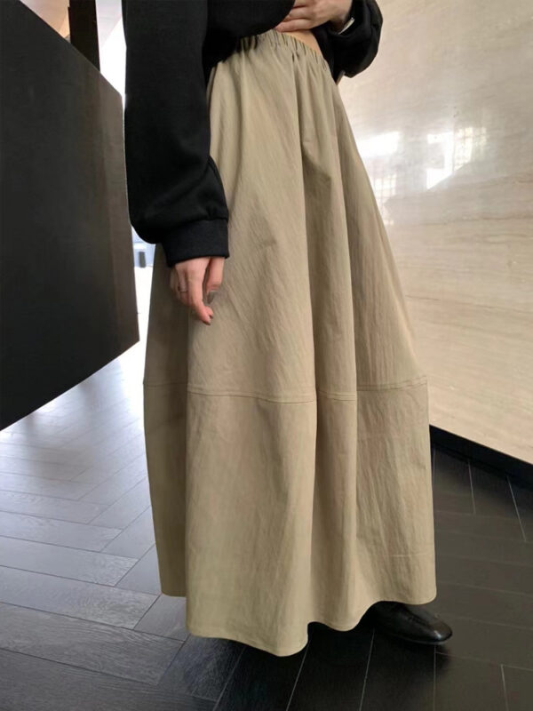 🩷chic 春秋新裝! 簡約百搭橡筋腰氣球半截裙