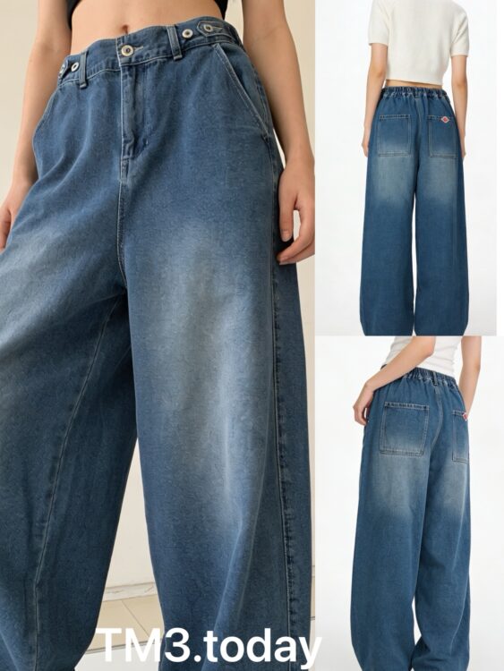 2026年夏季新品✨Danton橡筋腰牛仔闊褲