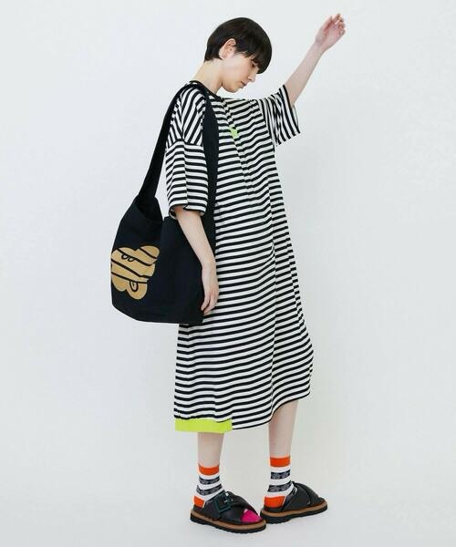 2026春夏新品✨鬆身條紋短袖連身裙