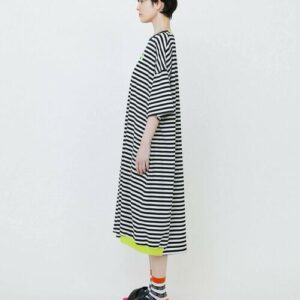 2026春夏新品✨鬆身條紋短袖連身裙：圖片 3