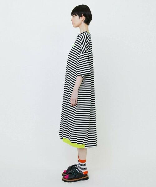 2026春夏新品✨鬆身條紋短袖連身裙