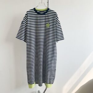 2026春夏新品✨鬆身條紋短袖連身裙：圖片 5
