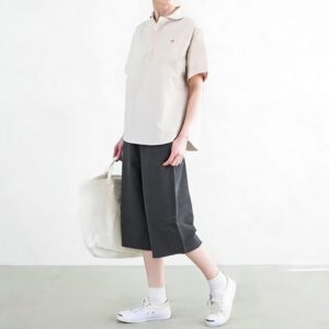 2026年夏季新品 ✨全綿橡筋闊腳及膝休閒褲：圖片 2