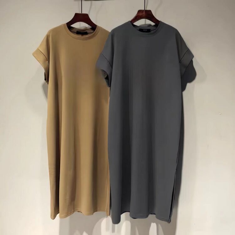 🩷chic 新裝!中長款純棉T恤連衣裙