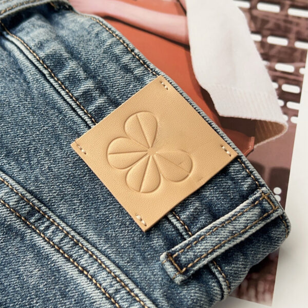 🩷chic 新裝!高腰顯瘦拼接A型闊腳牛仔褲