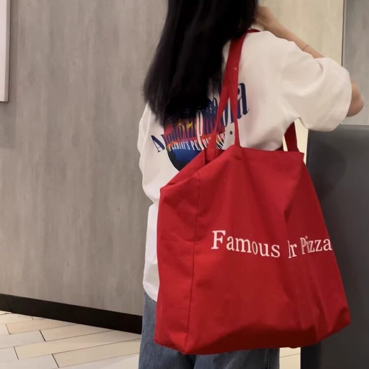 小眾款大容量單肩帆布袋
