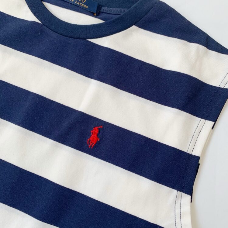 ✨Polo條紋無袖連身裙