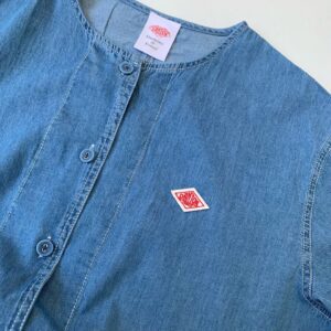✨Danton車縫線牛仔開鈕連身裙：圖片 4