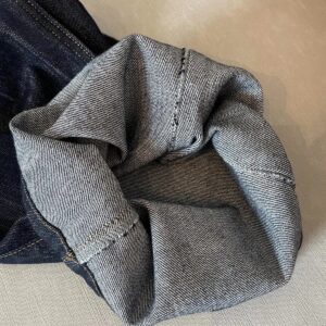🩷chic 新裝! 復古感八分闊腳牛仔褲 ：圖片 9
