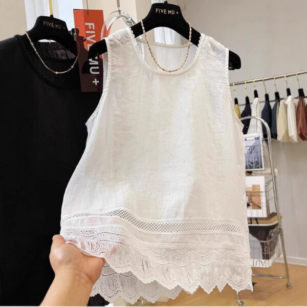 PLUS SIZE💗法式LACE花邊疊穿背心