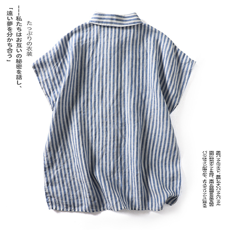 2026年夏季✨文藝風寬鬆顯瘦恤衫：圖片 3