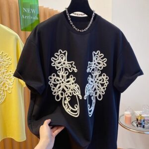 PLUS SIZE💗立體花朵刺繡T恤：圖片 6