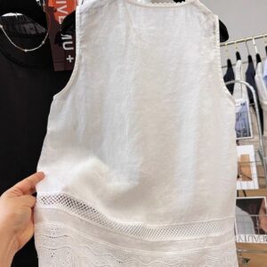 PLUS SIZE💗法式LACE花邊疊穿背心：圖片 3