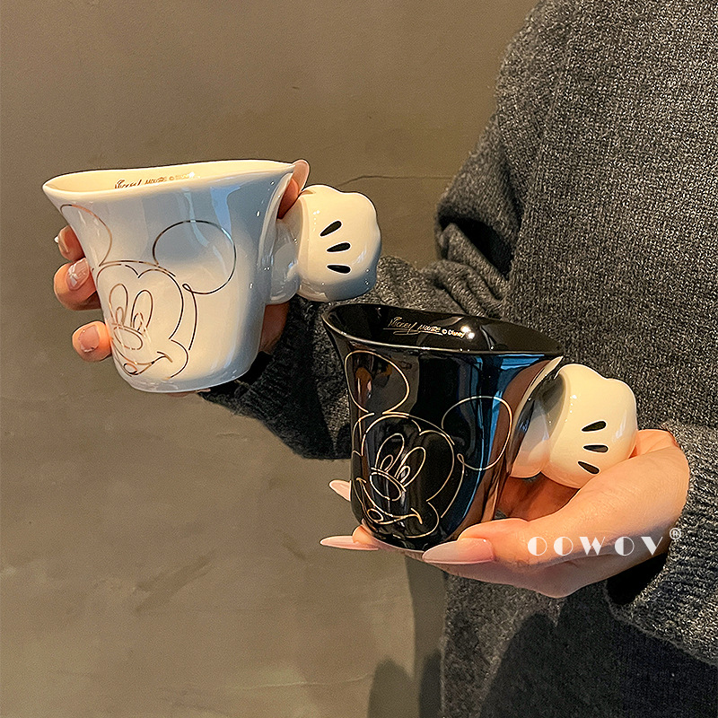 輕奢米奇手柄陶瓷馬克杯：圖片 3