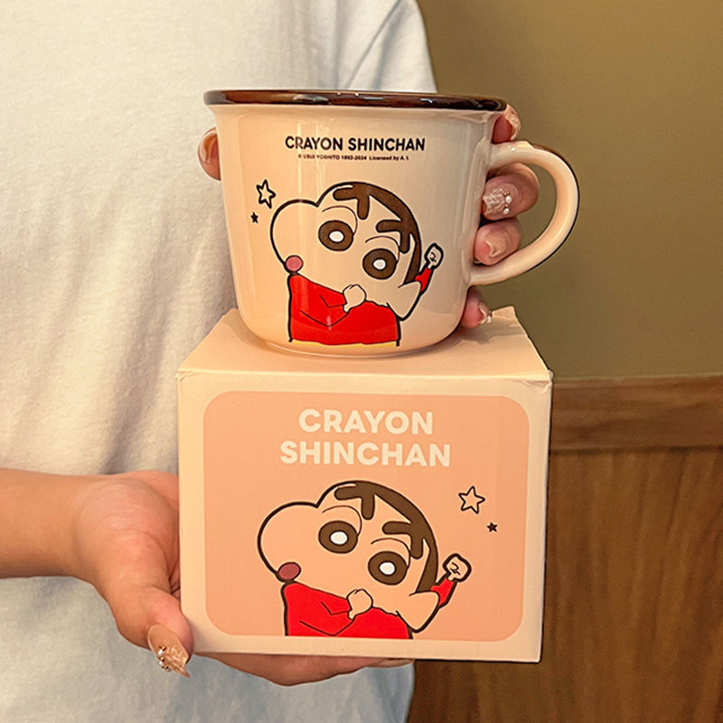 蠟筆小新兒童刻度陶瓷水杯：圖片 6