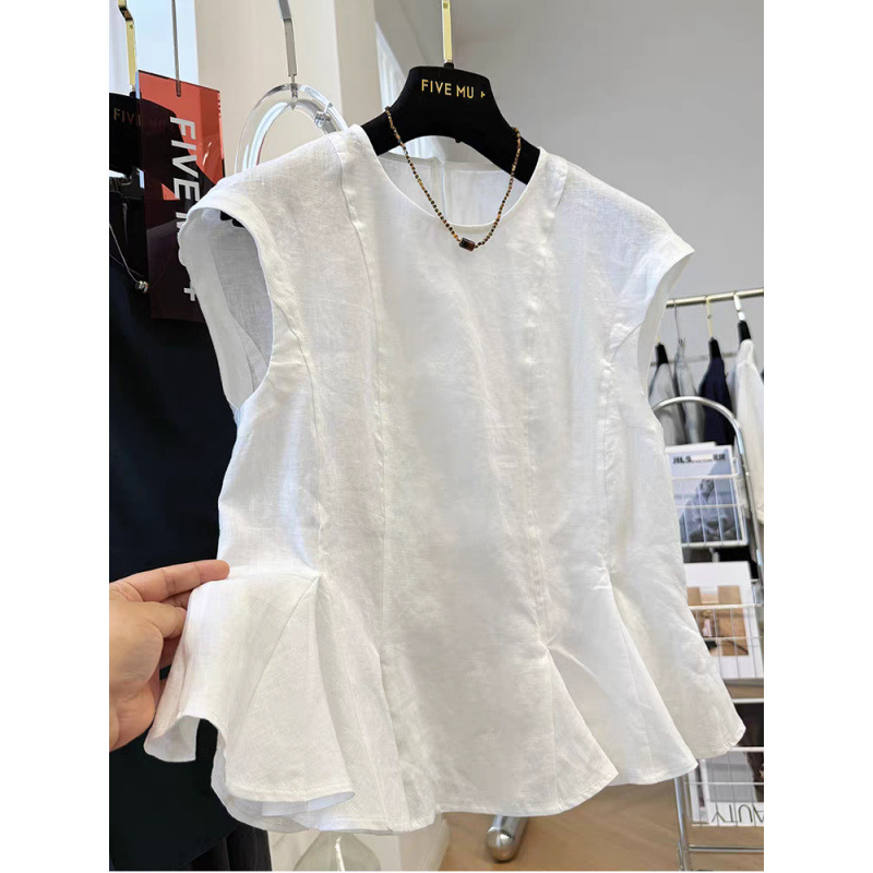 🩷chic 新裝!小裙擺圓領無袖背心：圖片 4