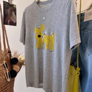 PLUS SIZE💗立體小狗刺繡T恤：圖片 3
